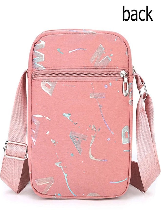 CAAORDKSO Small Messenger Bag for Women,Mini Crossbody Bag Shoulder Bag for Men, Small Messenger Satchel Bag 7.5 x 8.7 x 3 in (Pink) - Image 3